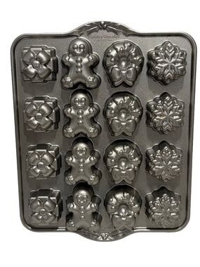 NORDIC WARE USA Holiday TeaCakes Baking Tray Mold 3 Cup 12x9 Christmas